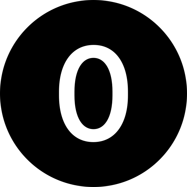 0 Circle Fill