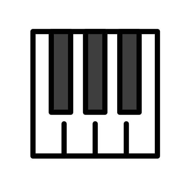 1F3B9 Vector
