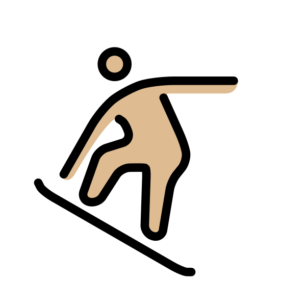1F3C2 1F3FC Vector