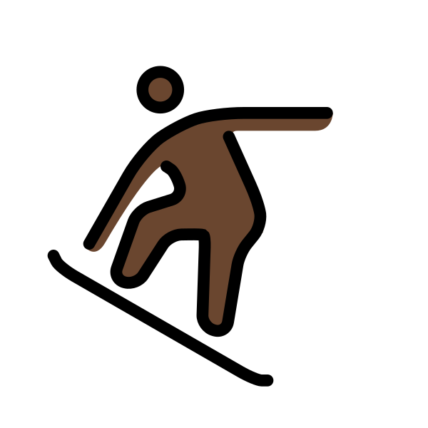 1F3C2 1F3FF Vector