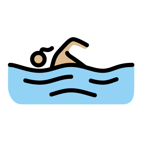 1F3CA 1F3FC 200D 2640 FE0F Vector