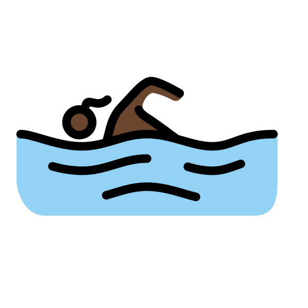 1F3CA 1F3FF 200D 2640 FE0F Vector