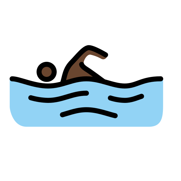 1F3CA 1F3FF 200D 2642 FE0F Vector