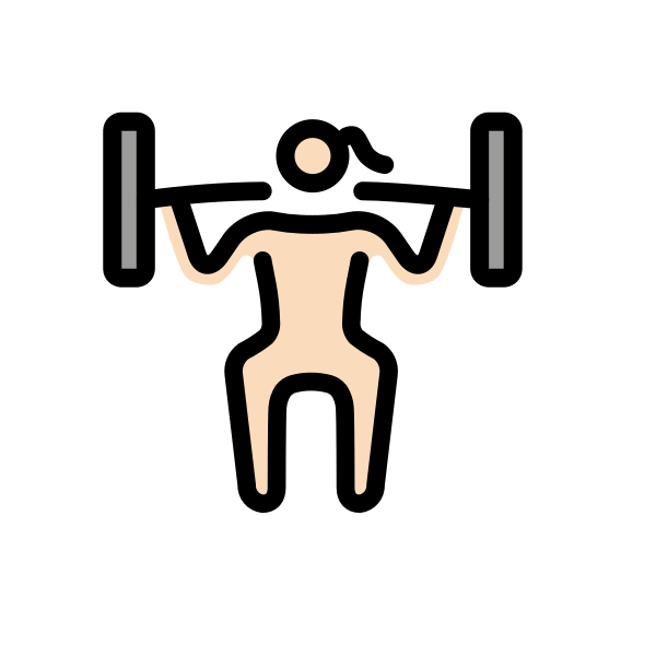 1F3CB 1F3FB 200D 2640 FE0F Vector