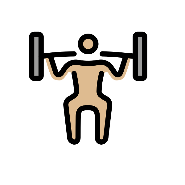 1F3CB 1F3FC 200D 2642 FE0F Vector