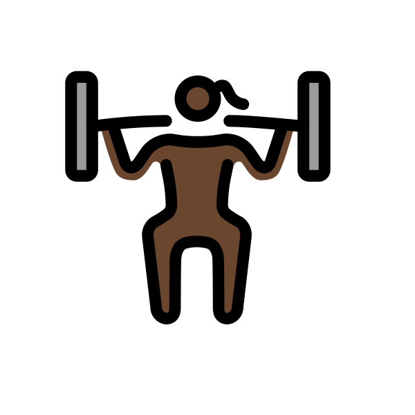 1F3CB 1F3FF 200D 2640 FE0F Vector