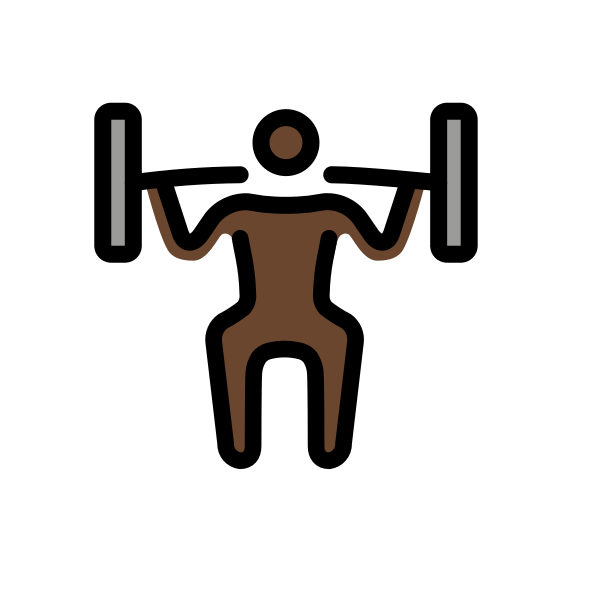 1F3CB 1F3FF 200D 2642 FE0F Vector