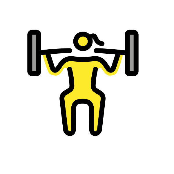 1F3CB FE0F 200D 2640 FE0F Vector