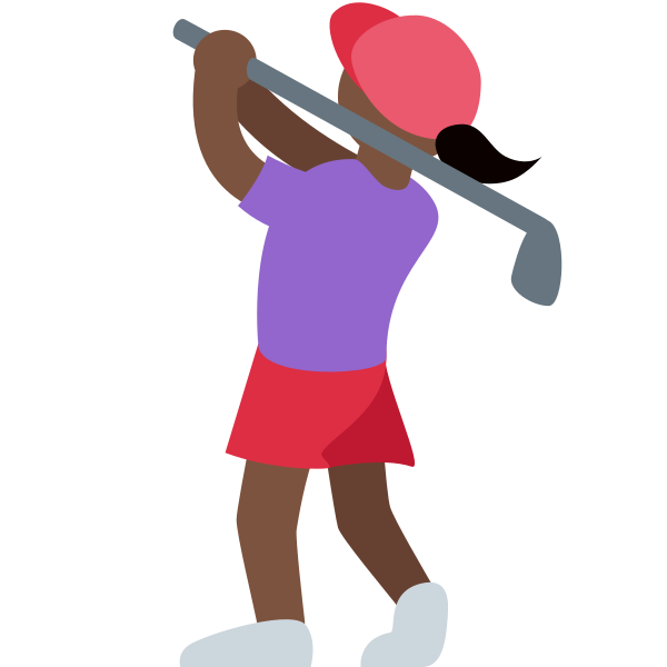 1f3cc 1f3ff 200d 2640 Fe0f Vector