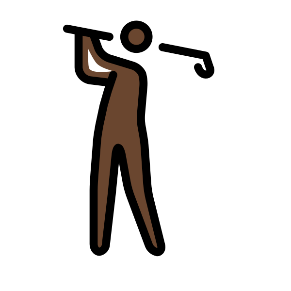 1F3CC 1F3FF 200D 2642 FE0F Vector
