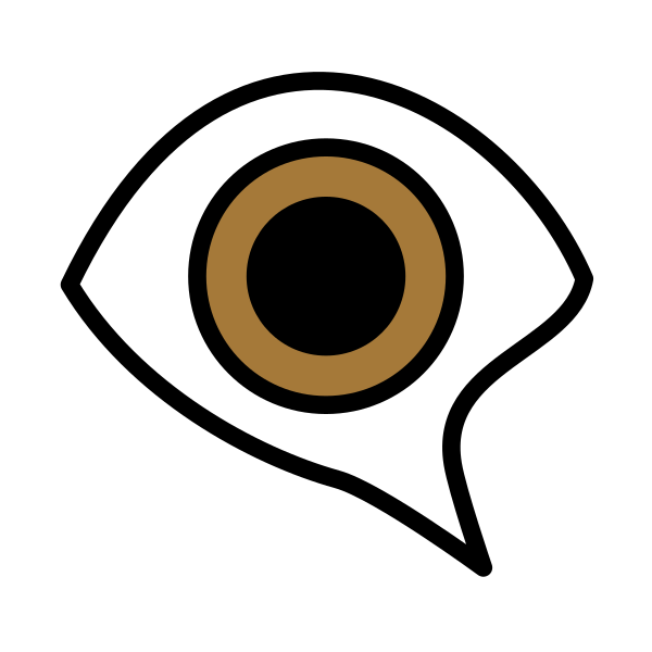 1F441 FE0F 200D 1F5E8 FE0F Vector