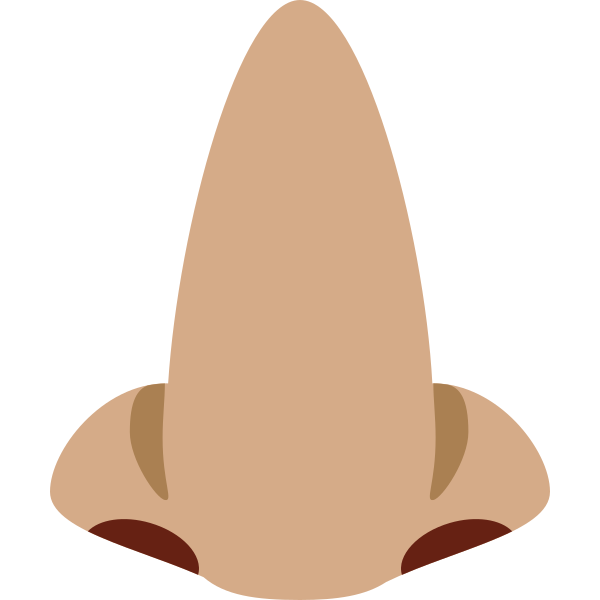 1f443 1f3fd Vector