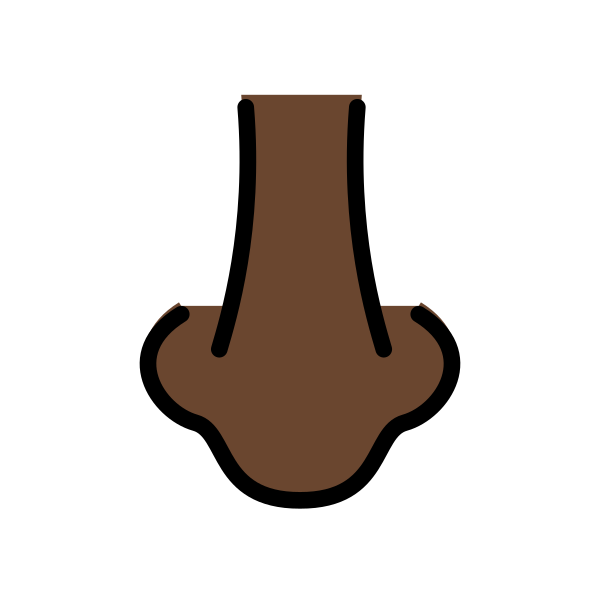 1F443 1F3FF Vector