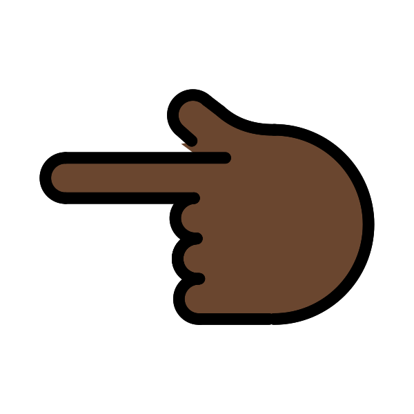 1F448 1F3FF Vector