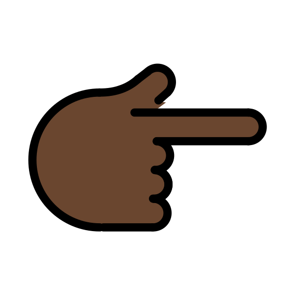1F449 1F3FF Vector