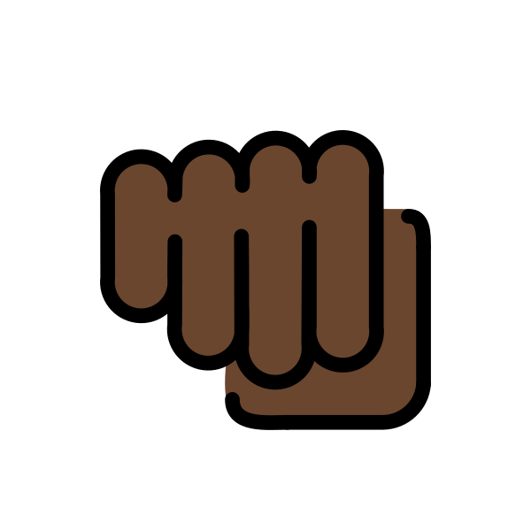 1F44A 1F3FF Vector