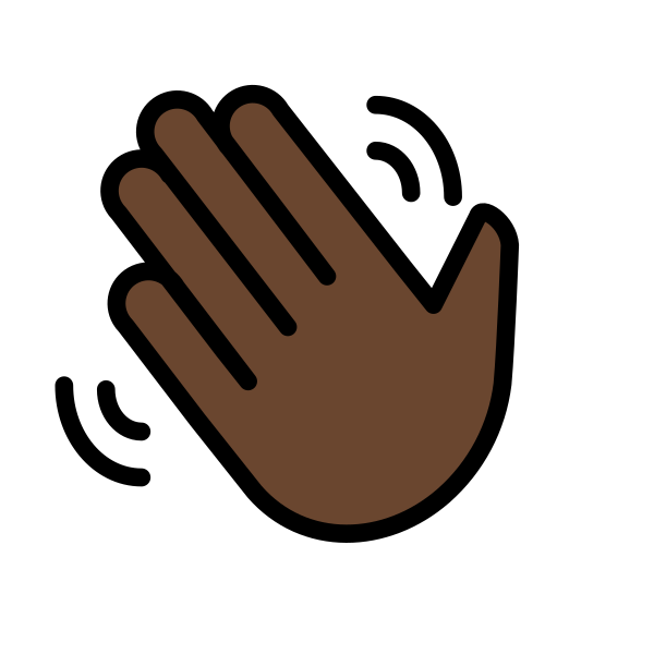 1F44B 1F3FF Vector
