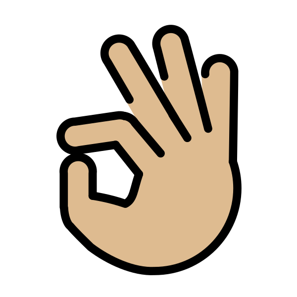 1F44C 1F3FC Vector