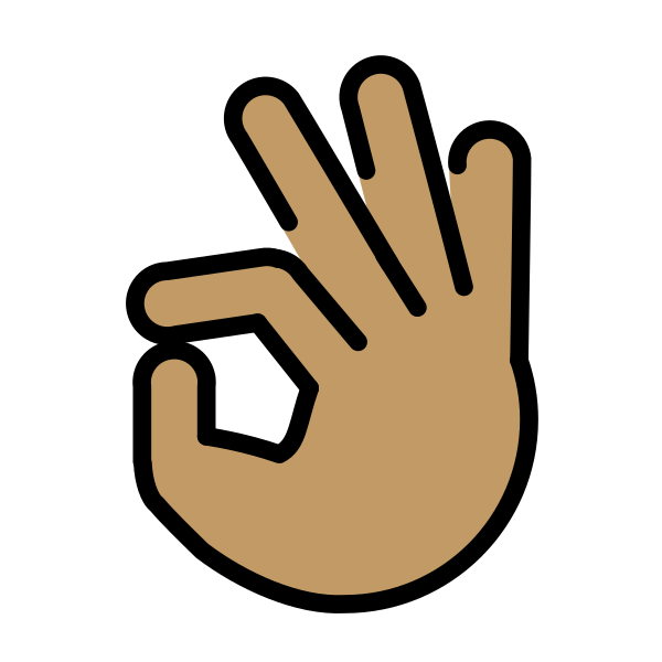 1F44C 1F3FD Vector