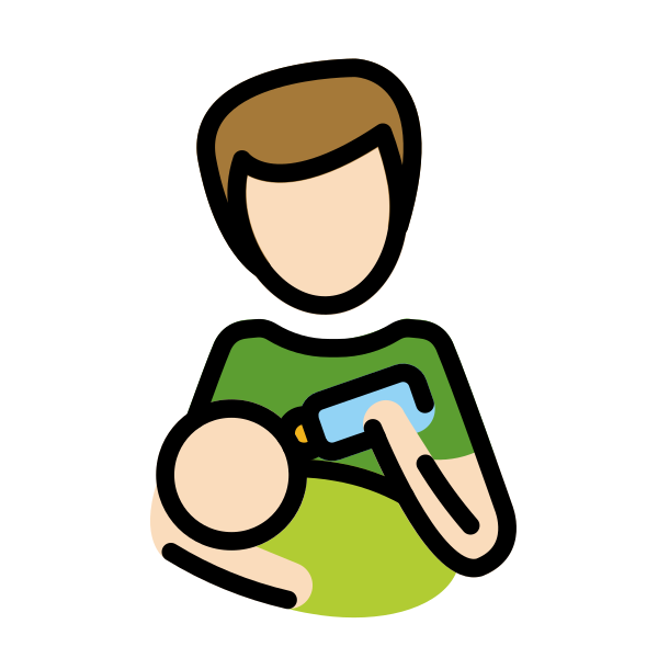 1F468 1F3FB 200D 1F37C Vector
