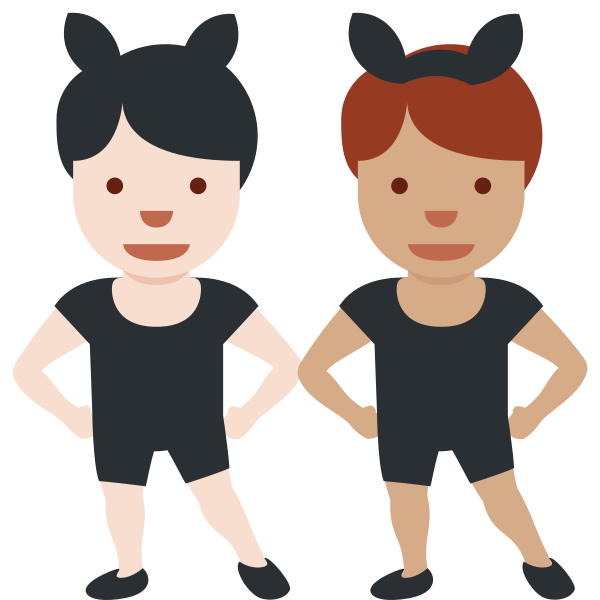 1f468 1f3fb 200d 1f430 200d 1f468 1f3fd Vector