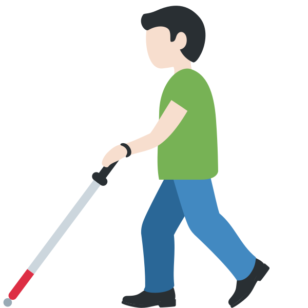 1f468 1f3fb 200d 1f9af Vector