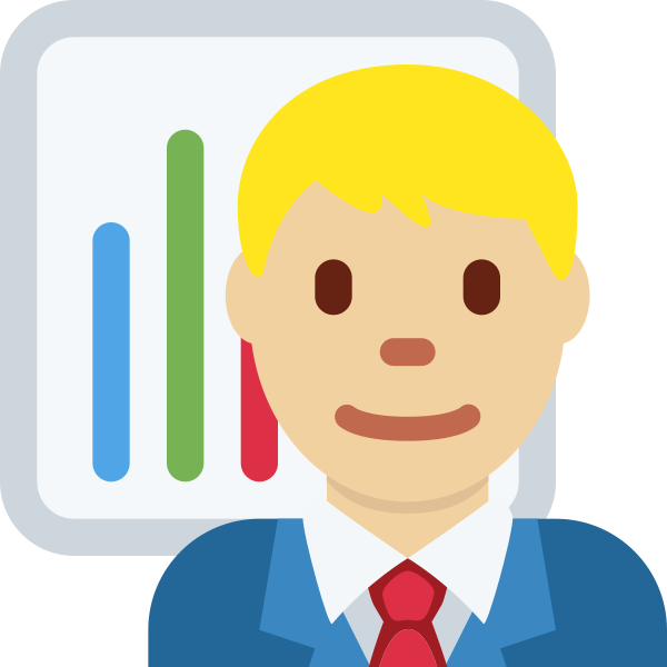 1f468 1f3fc 200d 1f4bc Vector