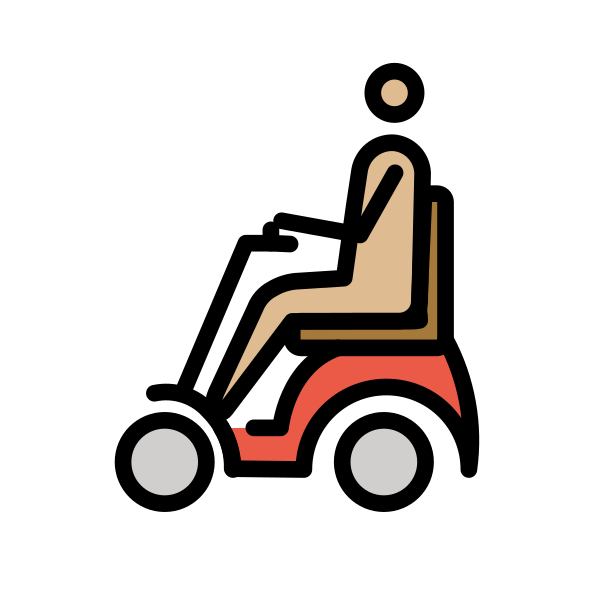 1F468 1F3FC 200D 1F9BC Vector