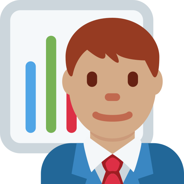 1f468 1f3fd 200d 1f4bc Vector