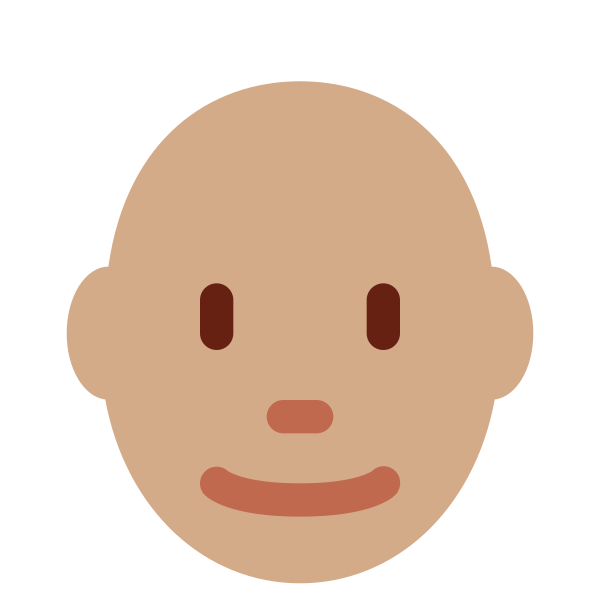 1f468 1f3fd 200d 1f9b2 Vector