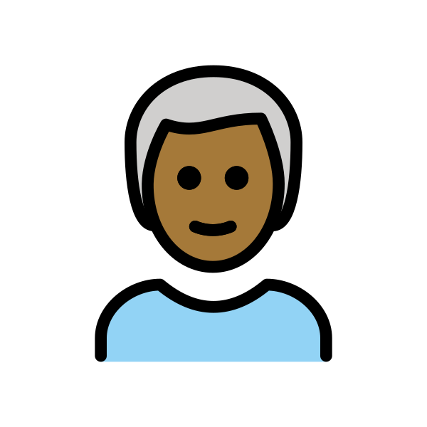 1F468 1F3FE 200D 1F9B3 Vector