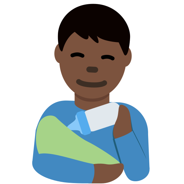 1f468 1f3ff 200d 1f37c Vector