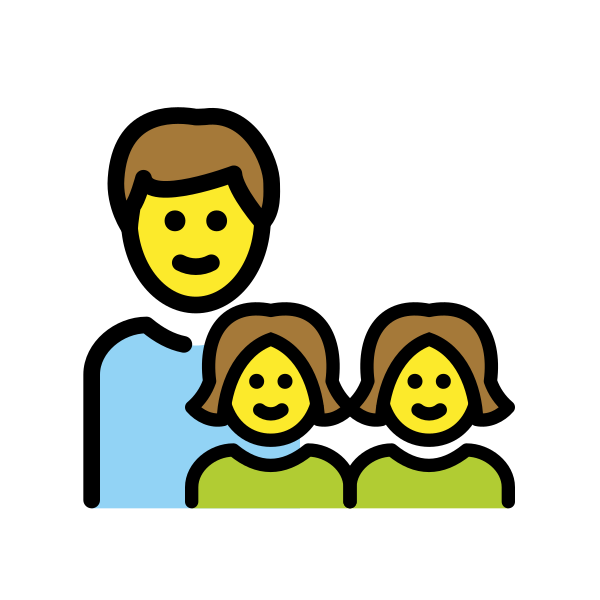 1F468 200D 1F467 200D 1F467 Vector