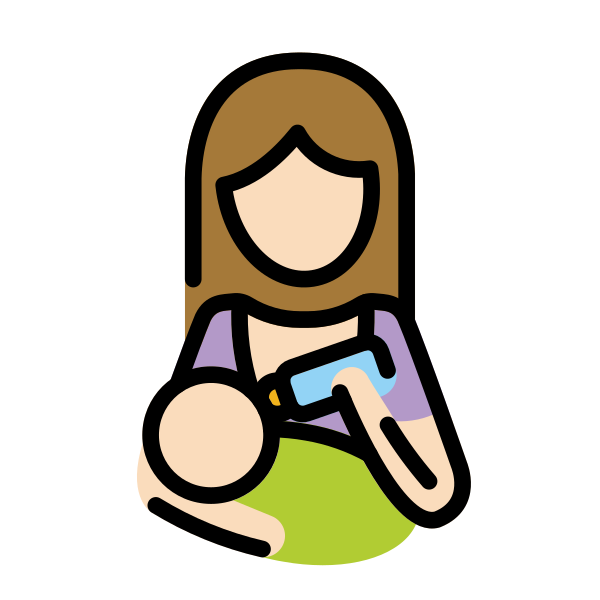 1F469 1F3FB 200D 1F37C Vector