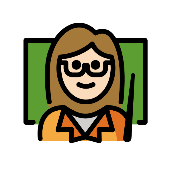 1F469 1F3FB 200D 1F3EB Vector