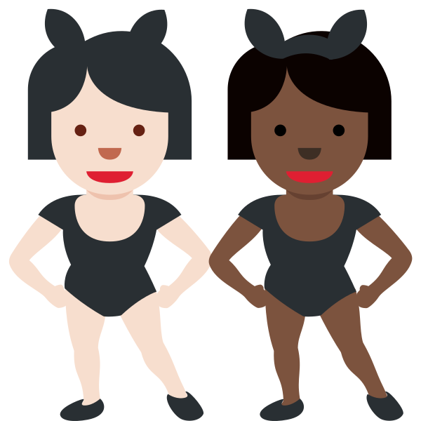 1f469 1f3fb 200d 1f430 200d 1f469 1f3ff Vector