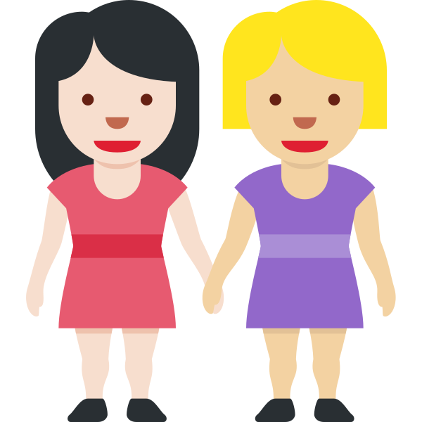 1f469 1f3fb 200d 1f91d 200d 1f469 1f3fc Vector