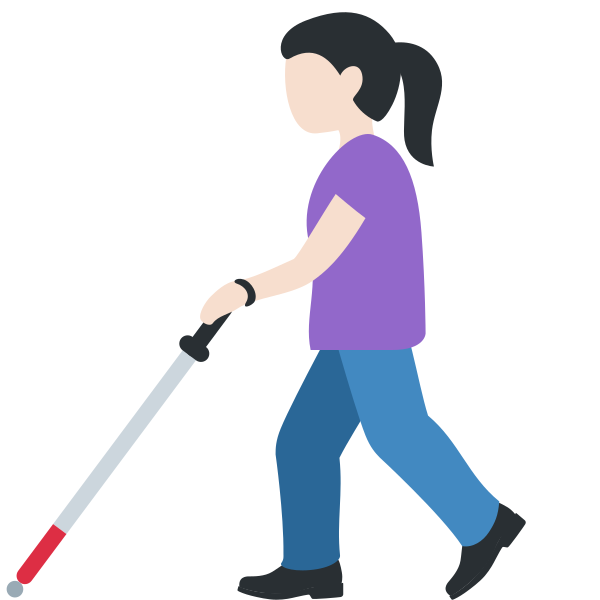 1f469 1f3fb 200d 1f9af Vector