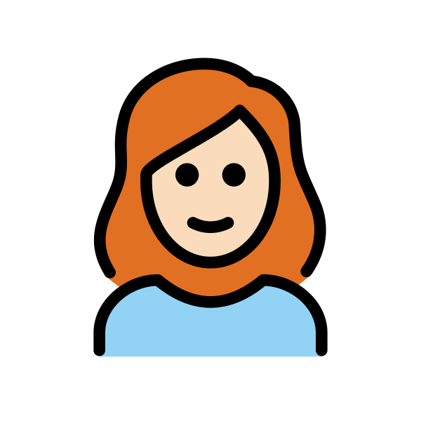 1F469 1F3FB 200D 1F9B0 Vector