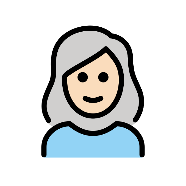 1F469 1F3FB 200D 1F9B3 Vector