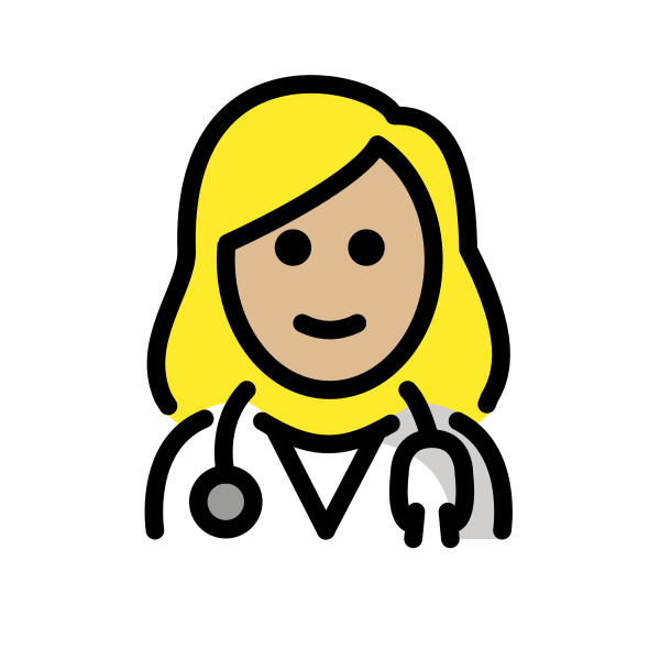 1F469 1F3FC 200D 2695 FE0F Vector