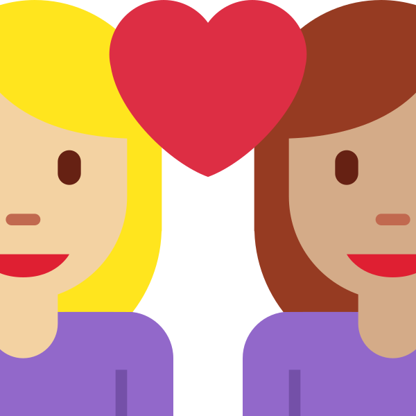 1f469 1f3fc 200d 2764 Fe0f 200d 1f469 1f3fd