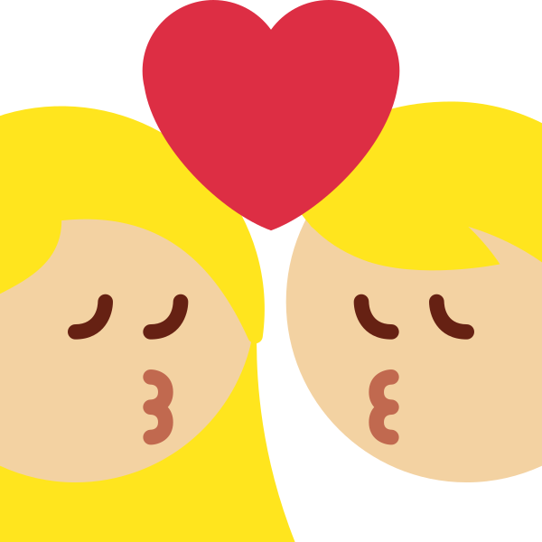 1f469 1f3fc 200d 2764 Fe0f 200d 1f48b 200d 1f468 1f3fc Vector