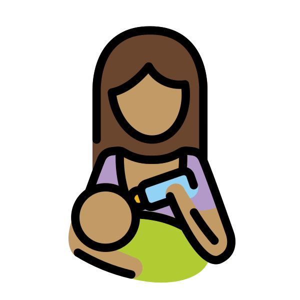1F469 1F3FD 200D 1F37C Vector