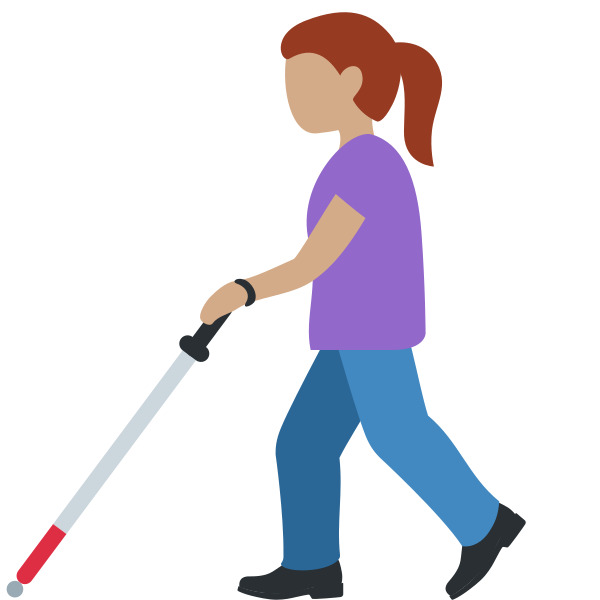 1f469 1f3fd 200d 1f9af Vector