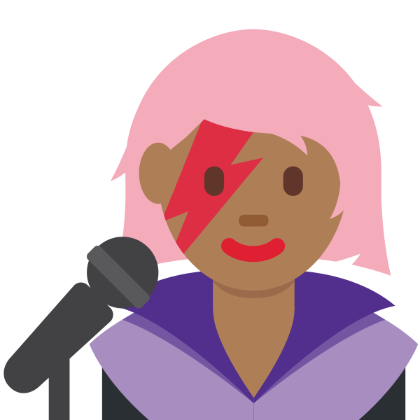 1f469 1f3fe 200d 1f3a4 Vector
