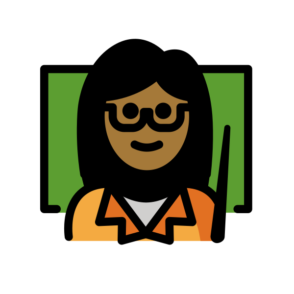 1F469 1F3FE 200D 1F3EB Vector