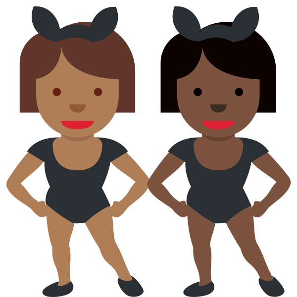 1f469 1f3fe 200d 1f430 200d 1f469 1f3ff Vector