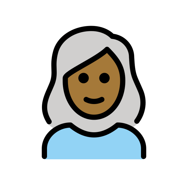 1F469 1F3FE 200D 1F9B3 Vector