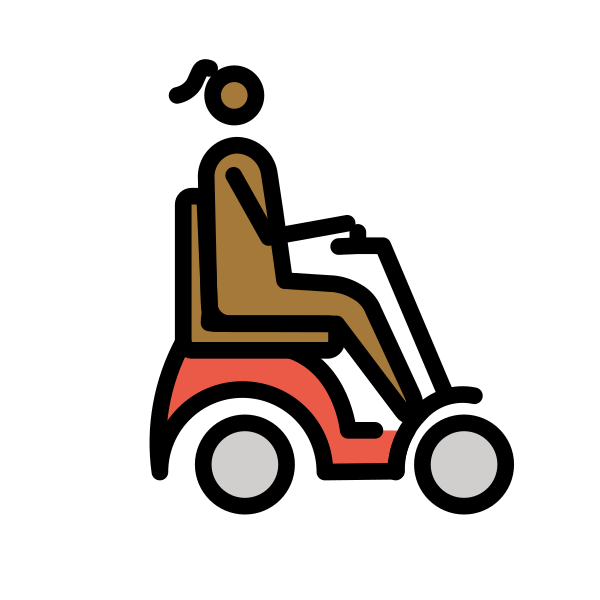 1F469 1F3FE 200D 1F9BC 200D 27A1 FE0F Vector